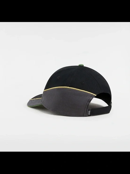 Vans Black Cap with Green Logo and Yellow Accent - Picture 4 of 5